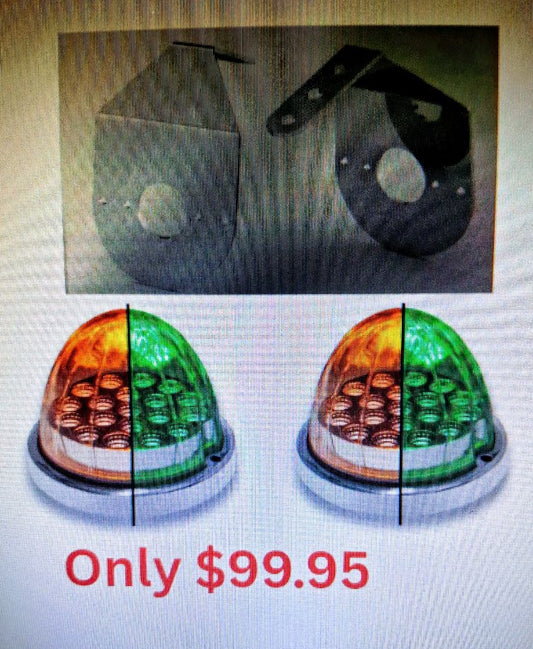 Watermelon Mirror Mount & Lights Bundle (Pr)