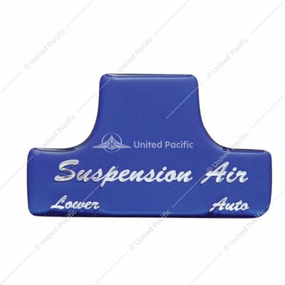 Freightliner FLD and Classic Suspension Air Switch Guard Sticker Only - Blue (Bulk)