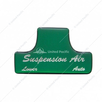 Freightliner FLD and Classic Suspension Air Switch Guard Sticker Only - Green