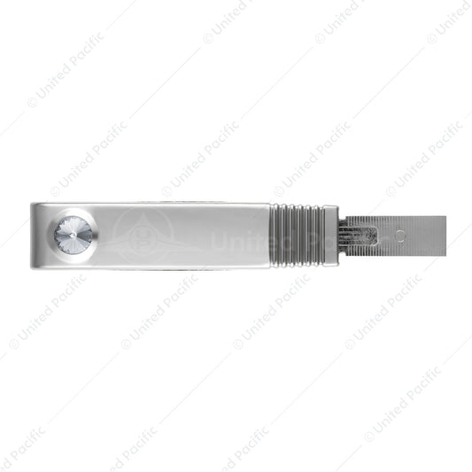 Chrome Turn Signal Lever with Clear Diamond