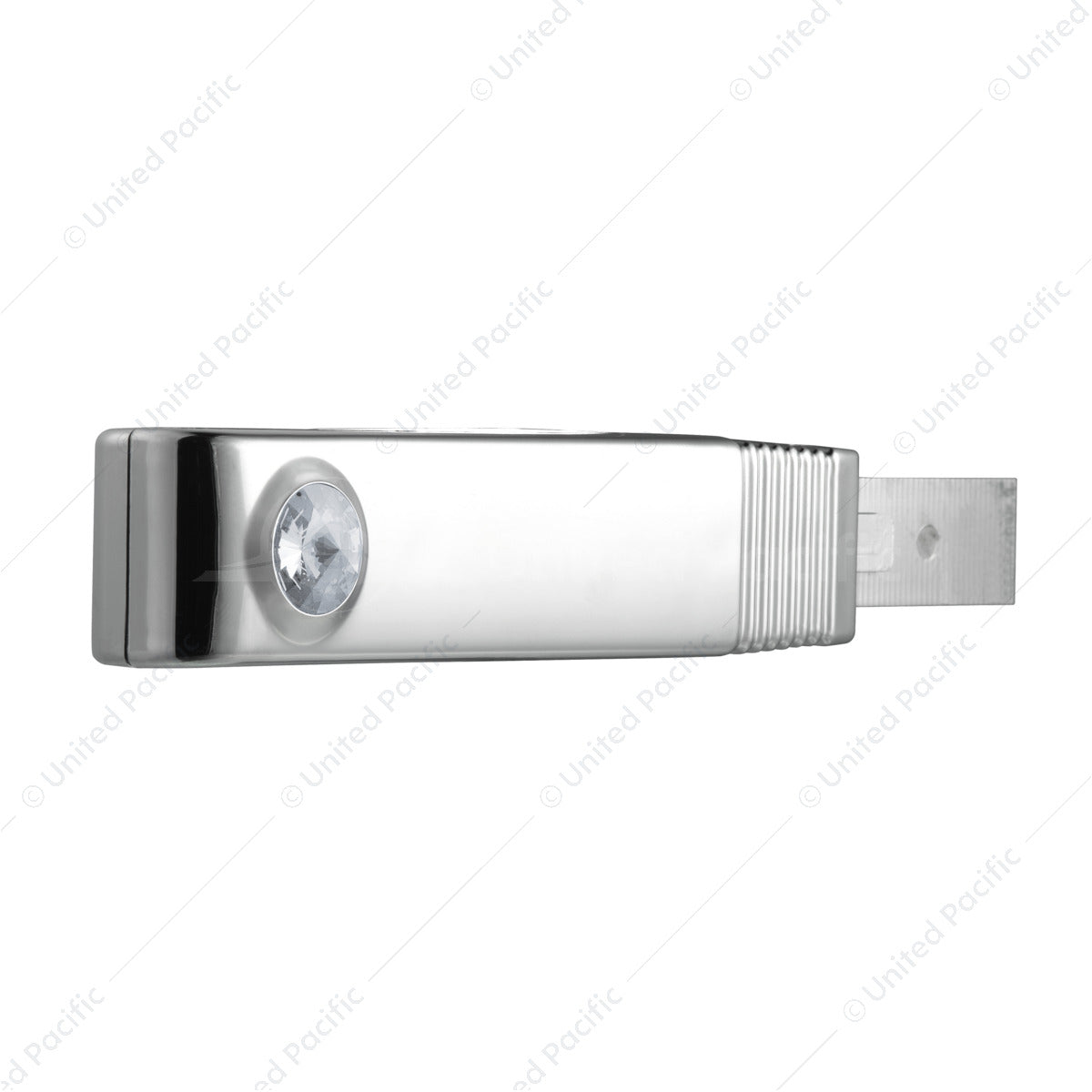 Chrome Turn Signal Lever with Clear Diamond