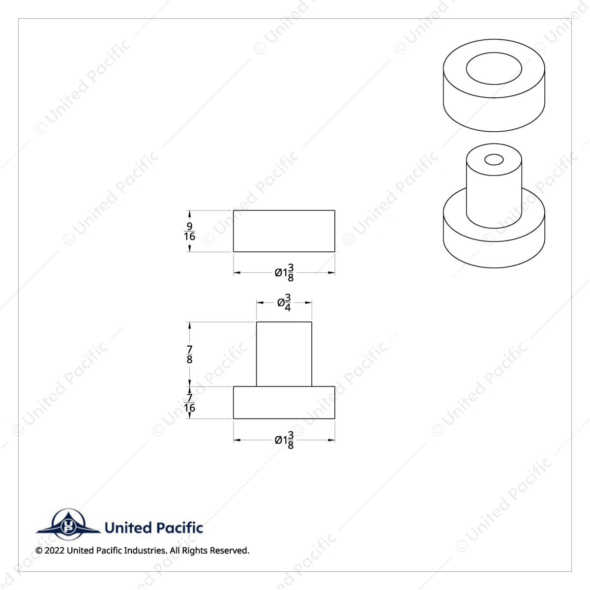 Peterbilt Exhaust Bushing Set Exhaust Bracket (4-Pack)