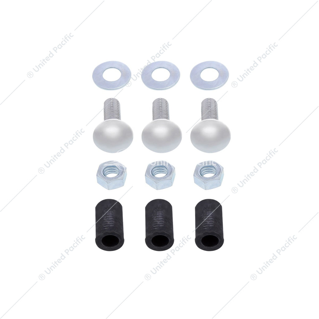 24" X 4" Stainless Steel Bottom Mud Flap Plate - Bolt Thru