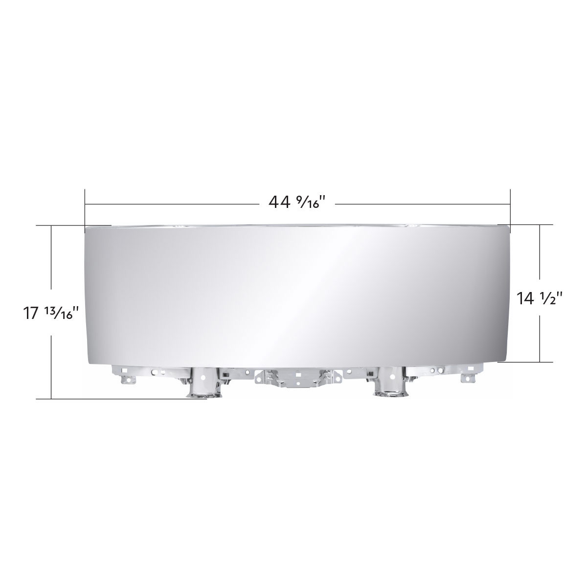 Steel Front Panel Assembly For 2008-2024 Isuzu NPR (ELF 200/300)-Chrome