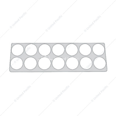 KENWORTH STAINLESS RIGHT GAUGE DASH PANEL TRIM-14 HOLES