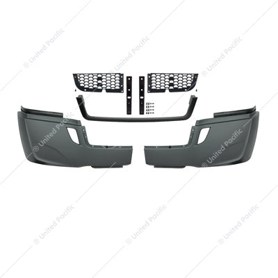 5-Piece Bumper Kit Without Fog Light Opening For 2018-2024 Freightliner Cascadia