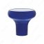 Deluxe Aluminum Screw-On Air Valve Knob With Stainless Tractor Plaque - Indigo Blue