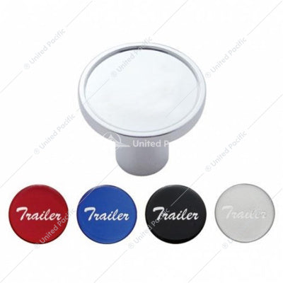 Chrome Air Valve Knob With "Trailer" Stickers