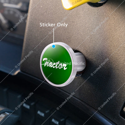 Green Glossy Tractor Sticker
