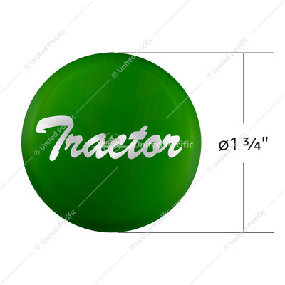 Green Glossy Tractor Sticker