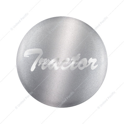 Silver Glossy Tractor Sticker