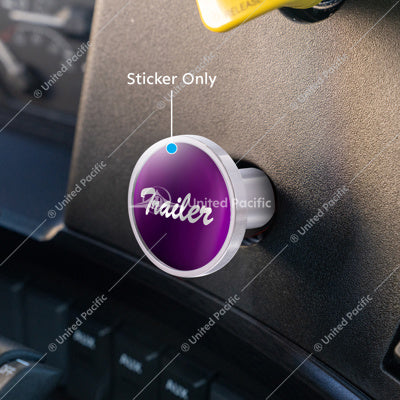 "Trailer" Glossy Air Valve Knob Candy Color Sticker - Candy Purple