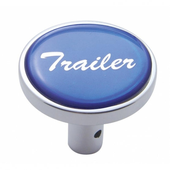 "Trailer" Long Air Valve Knob - Blue Glossy Sticker