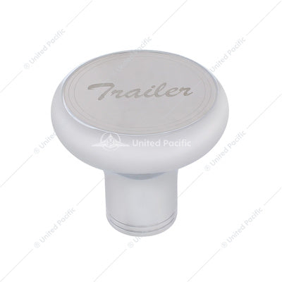 "Trailer" Deluxe Air Valve Knob with Stainless Plaque & Cursive Script