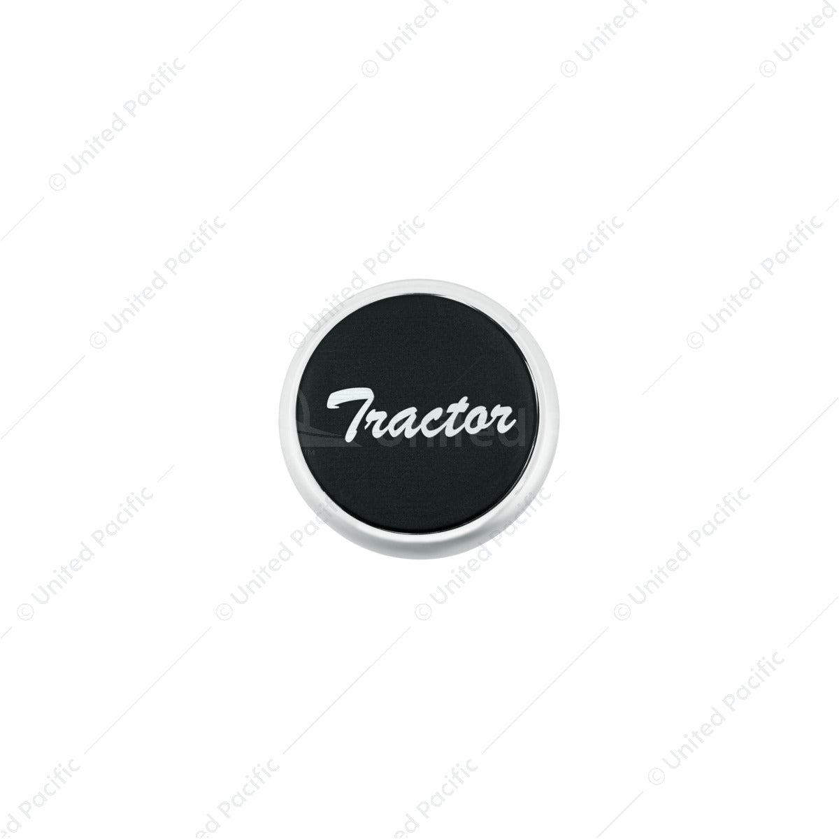 "Tractor" Deluxe Air Valve Knob - Black Glossy Sticker