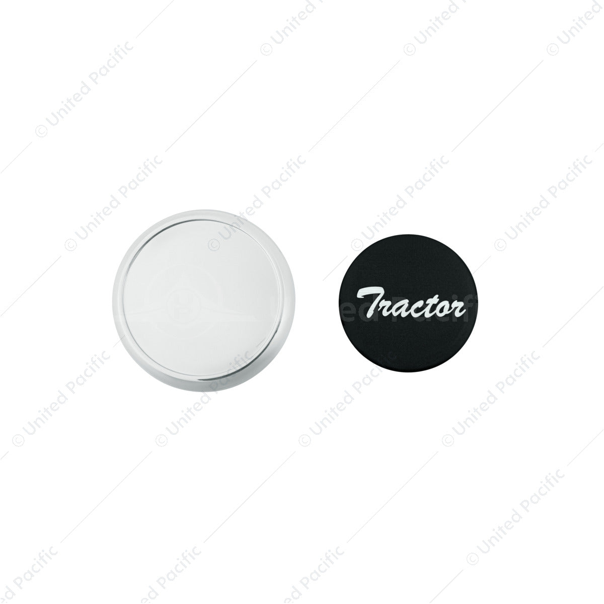 "Tractor" Deluxe Air Valve Knob - Black Glossy Sticker
