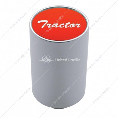 3" AIR VALVE KNOB - RED GLOSSY STICKER-"TRACTOR"
