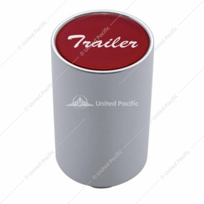 3" AIR VALVE KNOB - RED GLOSSY STICKER- "TRAILER"
