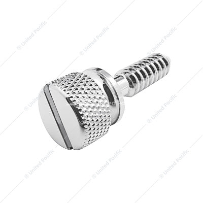 1/4"-20 Peterbilt Dash Screw - Knurled Screw Head with Plain Slotted Top - 14 Pack