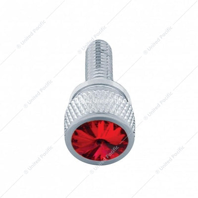 Kenworth Short Chrome Red Dash Screw 12P