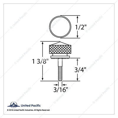 Peterbilt Dash Screw Red 6 Pack