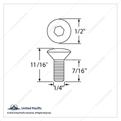 Chrome Window Crank Screws - 7/16" long, 0.9g thread.