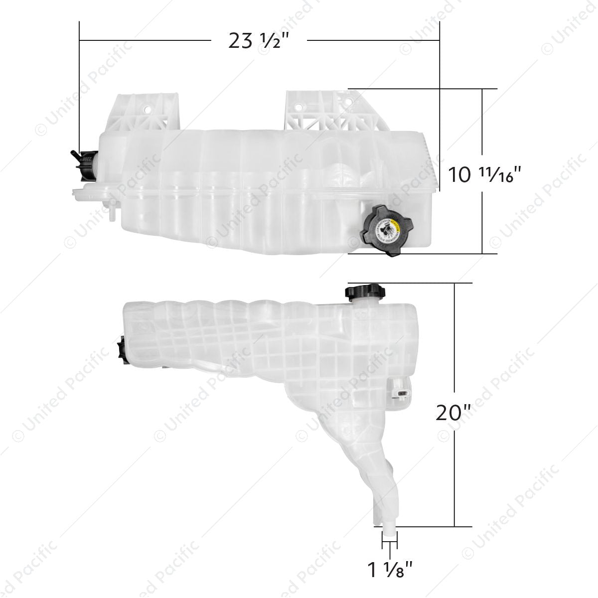Coolant Reservoir & Coolant Level Sensor For 2013-2021 Kenworth T680