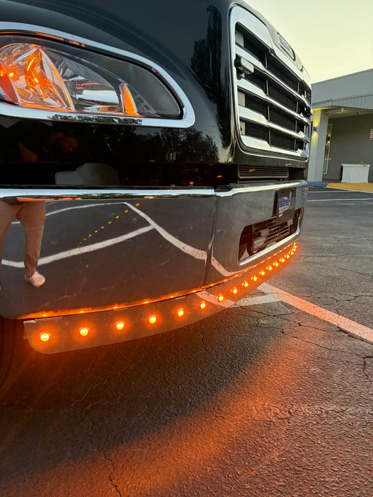 Bumper Light Bar 2 Piece Freightliner M2 With 24 Holes 3/4"