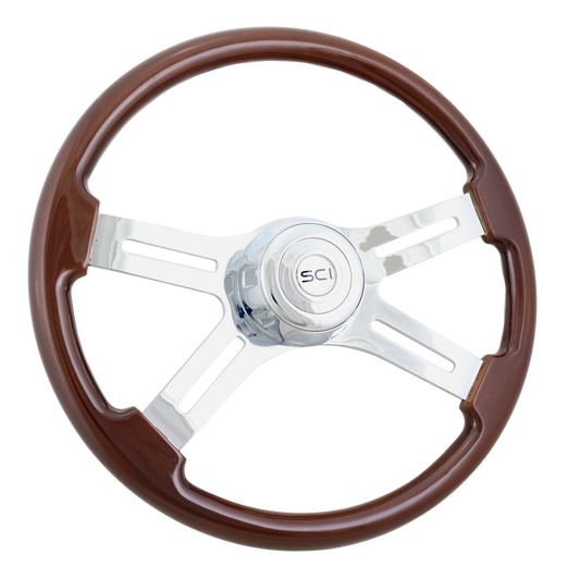 18" Classic Mahogany 4 Spoke