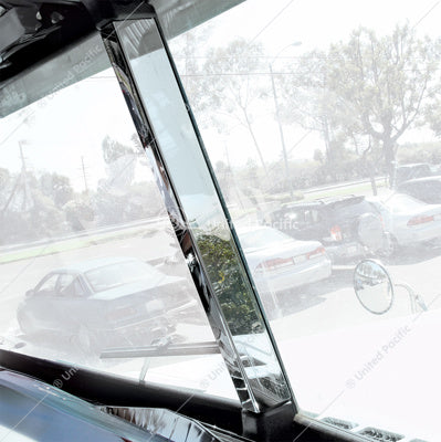 Stainless Steel Freightliner Center Windshield Post Trim