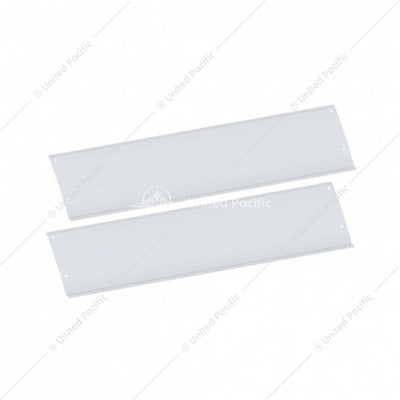 POLISHED STAINLESS STEEL LOWER FRONT STEP KICK PLATES FOR 2003-05 VOLVO VN SERIES