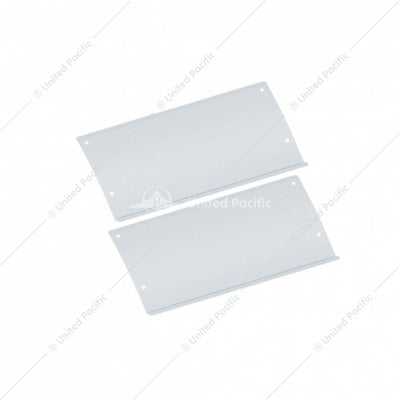 POLISHED STAINLESS STEEL LOWER REAR STEP KICK PLATES FOR 2003-05 VOLVO VN SERIES
