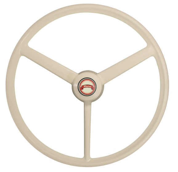 20” Retro Bone Ivory Steering Wheel