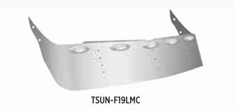 16'' Visor with Amber/Clear Marker Lights For Freightliner Columbia & Century Mid-Roof