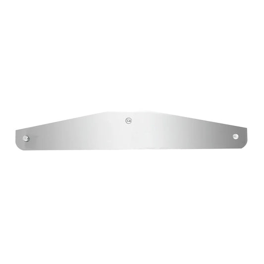 CHROME 24" X 4" Bottom Plate With 3 Holes & Hardware