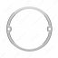 STAINLESS STEEL LOW PROFILE CAB LIGHT BEZEL