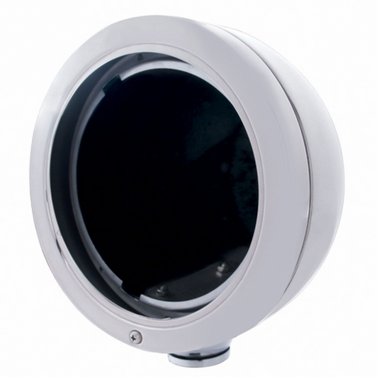 Stainless Steel  "Bullet" Classic 7" Round Headlight Housing