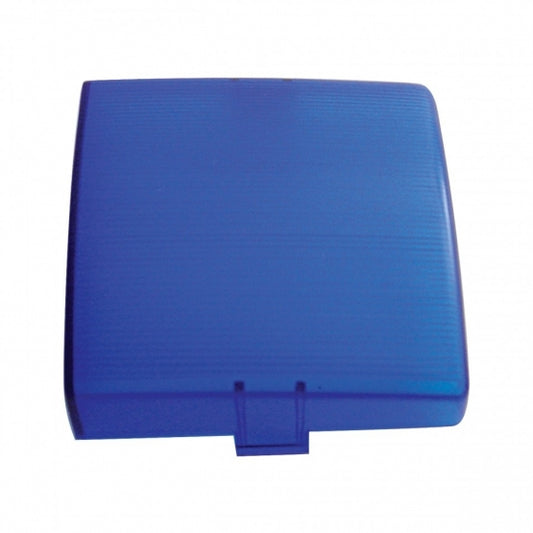 3" X 3" Square Dome Light Lens - Blue