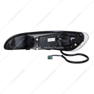 Chrome LED Headlight With LED Turn, Position, & DRL For Peterbilt 386(2005-2015) & 387(1999-2010)- Passenger