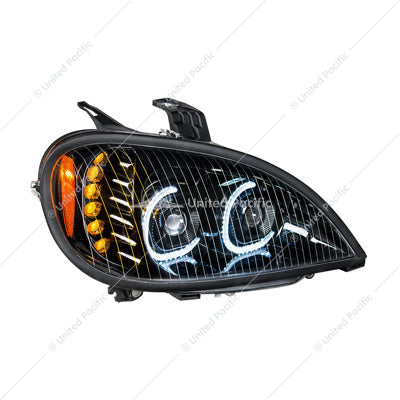 Freightliner Columbia Black LED Projector Head Passenger