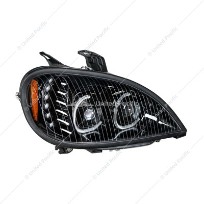 Freightliner Columbia Black LED Projector Head Passenger