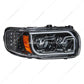 HIGH POWER LED "BLACKOUT" HEADLIGHT WITH 16 LED TURN & 57 LED BAR FOR 2008-2023 PETERBILT 389- PASSENGER