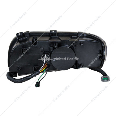 HIGH POWER LED "BLACKOUT" HEADLIGHT WITH 16 LED TURN & 57 LED BAR FOR 2008-2023 PETERBILT 389- PASSENGER