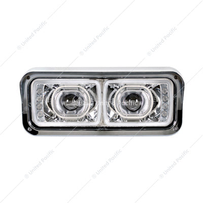 Freightliner / Kenworth/ Peterbilt / Westernstar Passenger Side LED Headlight Assembly - Chrome