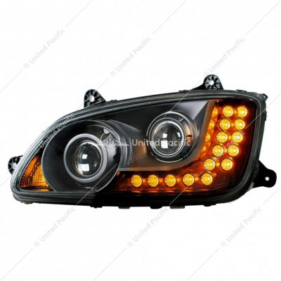 Kenworth T660/600 Black LED Headli Driver's Side