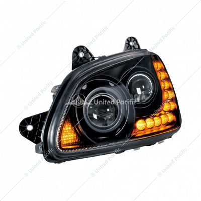 Kenworth T660/600 Black LED Headli Driver's Side