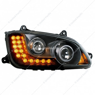 Kenworth T660/600 Black LED Headli Passenger's Side