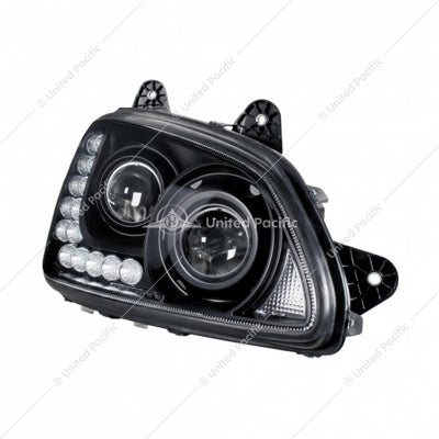 Kenworth T660/600 Black LED Headli Passenger's Side