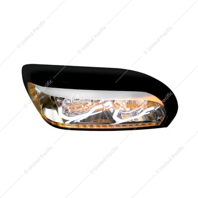 Freightliner Century Chrome Projection Headlight With LED Turn Signal & Light Bar-Passenger