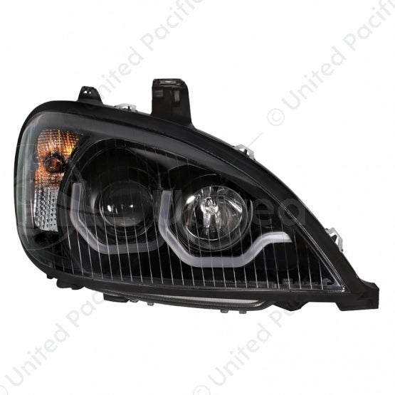 Blackout Projection Headlight With Dual Function Light Bar For 2001-2020 Freightliner Columbia - Passenger
